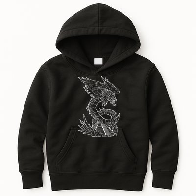 Quetzalcoatl Ancient Aztec Serpent Mayan Temple Inca Toltec Kids Hoodie