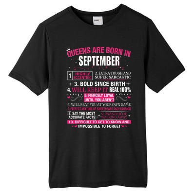 Queens Are Born In September Tall Fusion ChromaSoft Performance T-Shirt