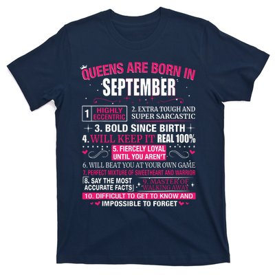 Queens Are Born In September T-Shirt