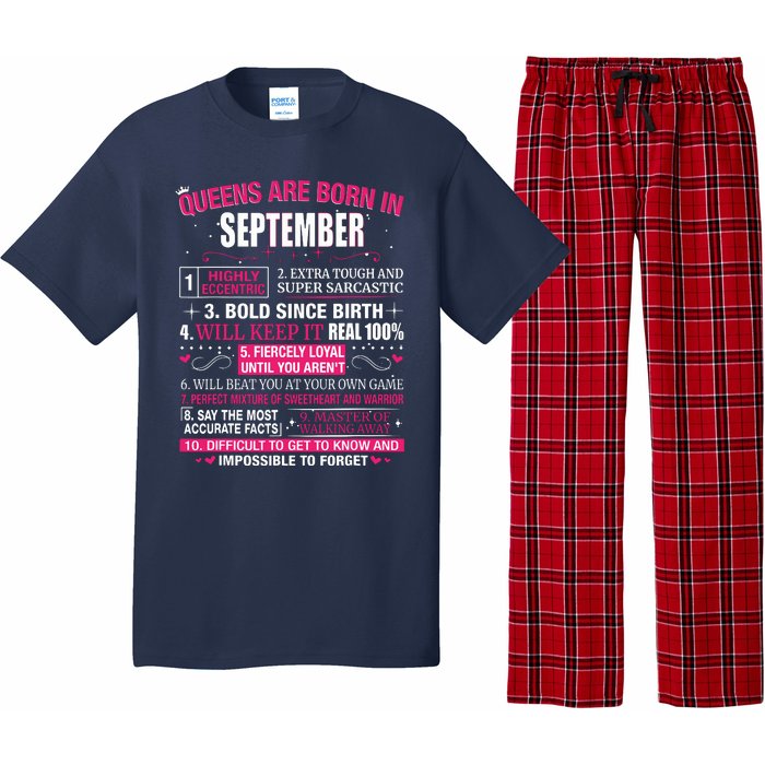 Queens Are Born In September Pajama Set