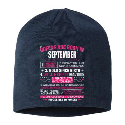 Queens Are Born In September Sustainable Beanie