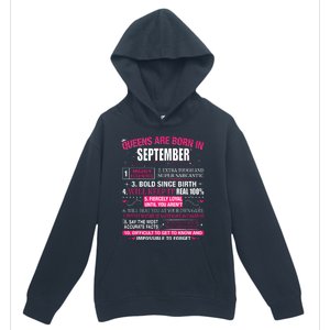 Queens Are Born In September Urban Pullover Hoodie