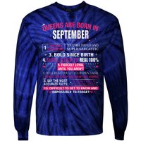 Queens Are Born In September Tie-Dye Long Sleeve Shirt