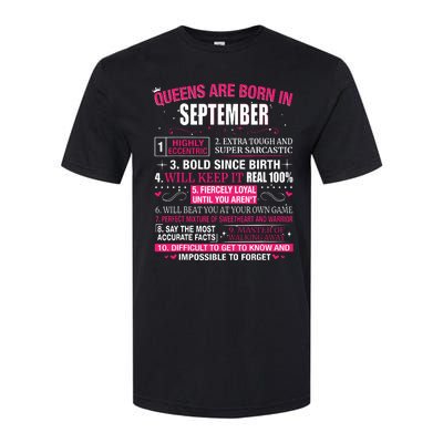 Queens Are Born In September Softstyle® CVC T-Shirt