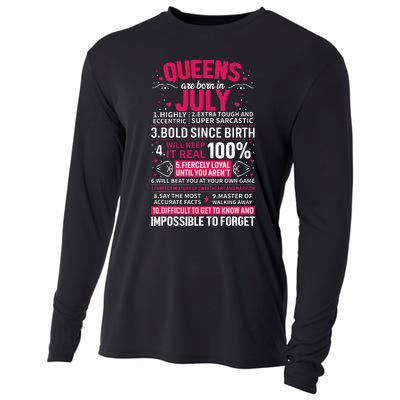 Queens Are Born in July Cooling Performance Long Sleeve Crew