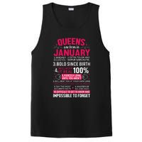 Queens Are Born in January Birthday Gifts PosiCharge Competitor Tank