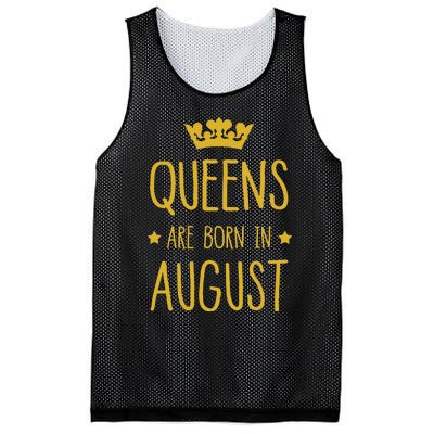 Queens Are Born In August August Birthday Mesh Reversible Basketball Jersey Tank