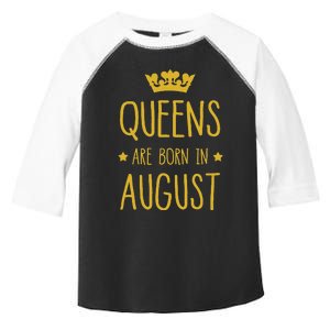 Queens Are Born In August August Birthday Toddler Fine Jersey T-Shirt