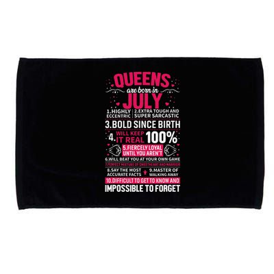 Queens Are Born in July Microfiber Hand Towel