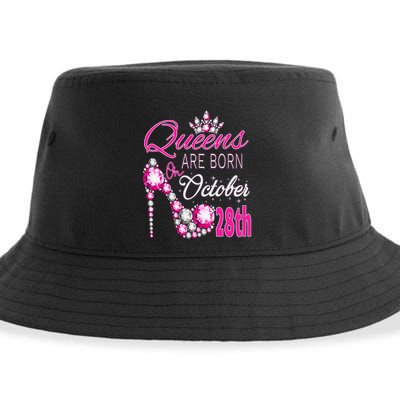 Queens are born on October 28th Scorpio Libra Queen Sustainable Bucket Hat
