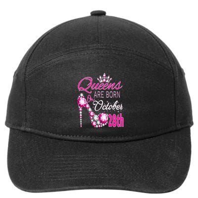 Queens are born on October 28th Scorpio Libra Queen 7-Panel Snapback Hat