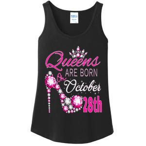 Queens are born on October 28th Scorpio Libra Queen Ladies Essential Tank