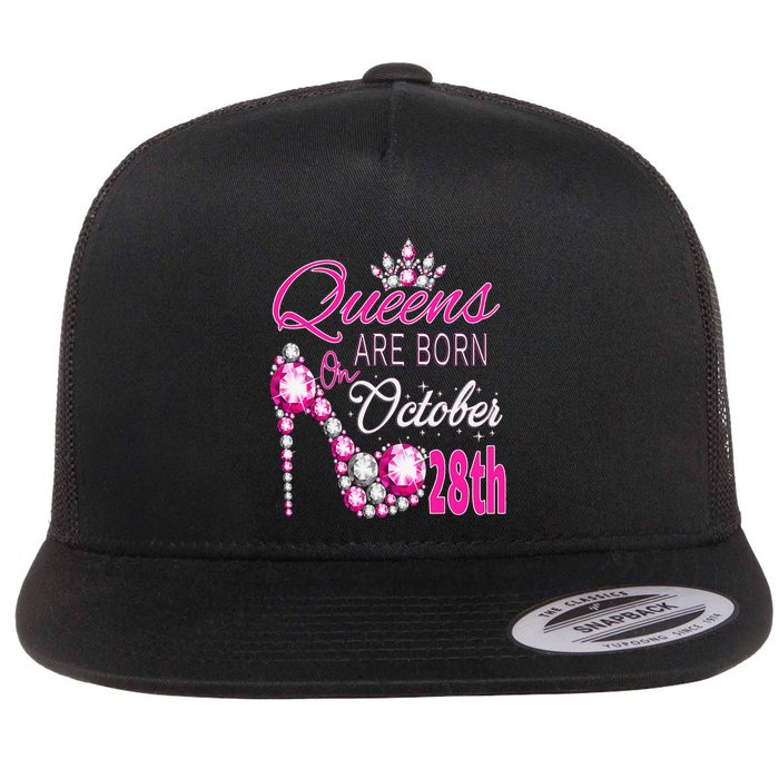 Queens are born on October 28th Scorpio Libra Queen Flatbill Hat