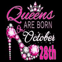 Queens are born on October 28th Scorpio Libra Queen Flatbill Hat