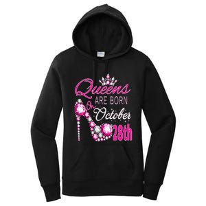 Queens are born on October 28th Scorpio Libra Queen Women's Pullover Hoodie