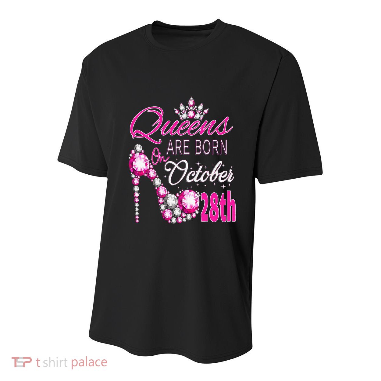 Queens are born on October 28th Scorpio Libra Queen Youth Performance Sprint T-Shirt