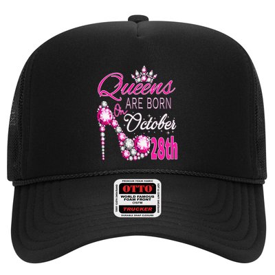 Queens are born on October 28th Scorpio Libra Queen Trucker Hat