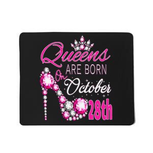 Queens are born on October 28th Scorpio Libra Queen Mousepad