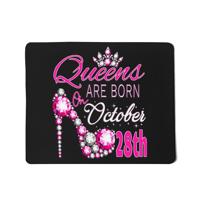 Queens are born on October 28th Scorpio Libra Queen Mousepad