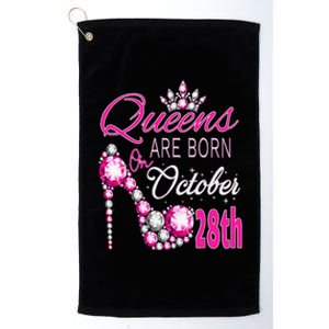 Queens are born on October 28th Scorpio Libra Queen Platinum Collection Golf Towel