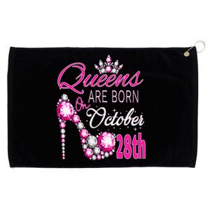 Queens are born on October 28th Scorpio Libra Queen Grommeted Golf Towel