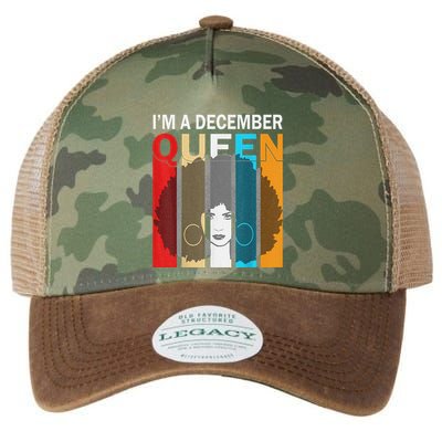 Queens Are Born In December I'm A December Queen Legacy Tie Dye Trucker Hat