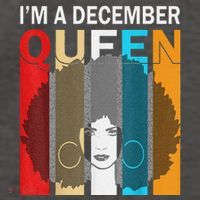 Queens Are Born In December I'm A December Queen Vector Backpack