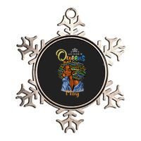 Queens Are Born In May Black Taurus Gemini Metallic Star Ornament