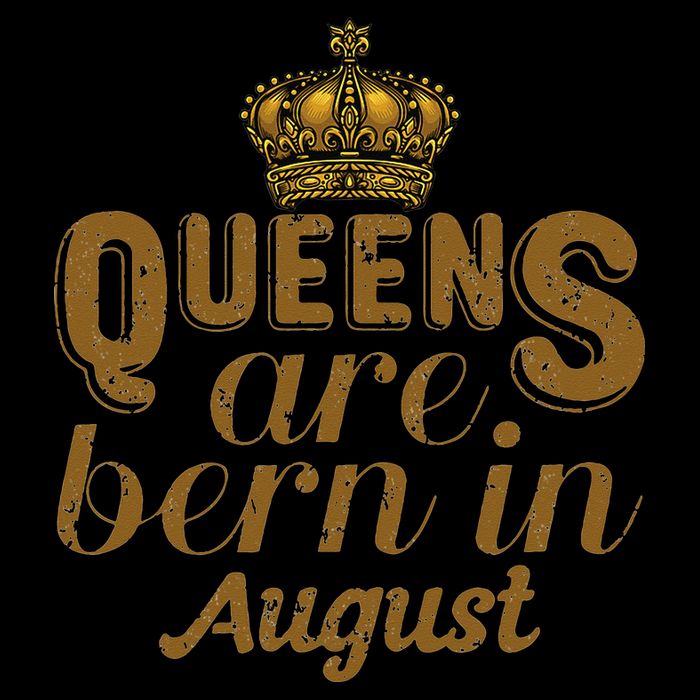Queens Are Born In August Leo Birthday Month Drawstring Bag