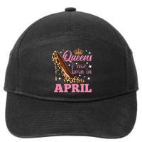Queens are Born in April Funny April Birthday 7-Panel Snapback Hat