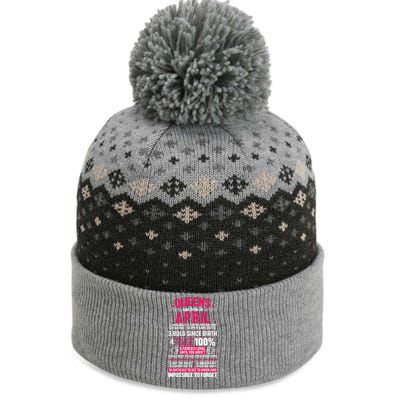 Queens Are Born In April Gift The Baniff Cuffed Pom Beanie