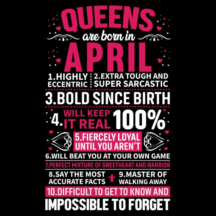 Queens Are Born In April Gift Drawstring Bag