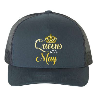 Queens Are Born In May Women Birthday Month Date Yupoong Adult 5-Panel Trucker Hat