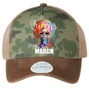 Queens Are Born In March Birthday Gift Legacy Tie Dye Trucker Hat