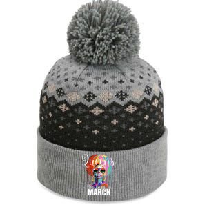 Queens Are Born In March Birthday Gift The Baniff Cuffed Pom Beanie