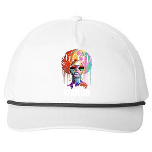 Queens Are Born In March Birthday Gift Snapback Five-Panel Rope Hat