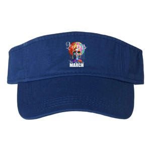 Queens Are Born In March Birthday Gift Valucap Bio-Washed Visor