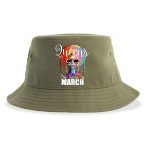 Queens Are Born In March Birthday Gift Sustainable Bucket Hat