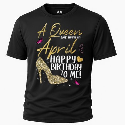 Queens Are Born In April Gift April Birthday wo Performance Shirt