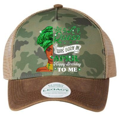 Queens Are Born In April Birthday Wo Legacy Tie Dye Trucker Hat