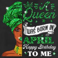 Queens Are Born In April Birthday Wo 11oz C Handle Ceramic Mug
