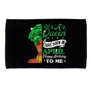 Queens Are Born In April Birthday Wo Microfiber Hand Towel