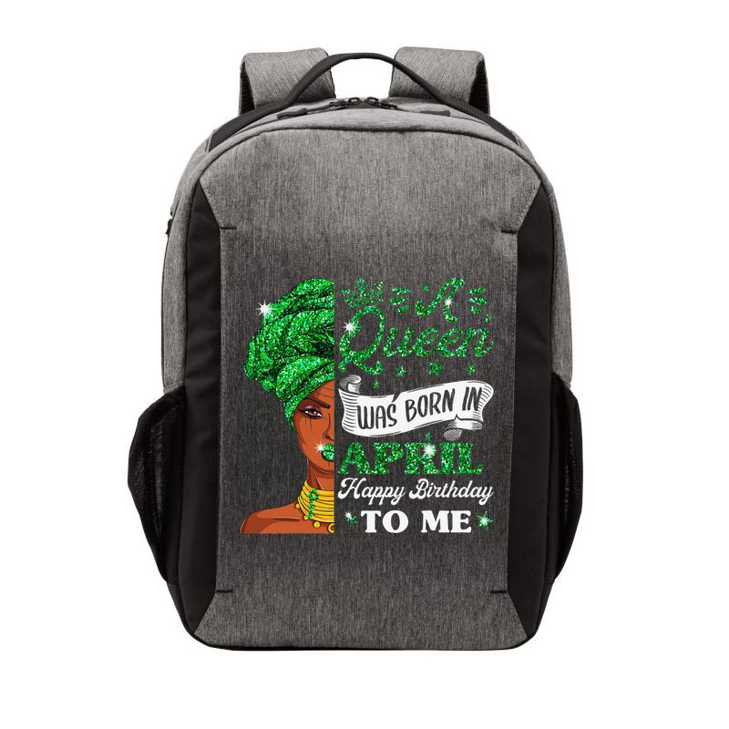 Queens Are Born In April Birthday Wo Vector Backpack