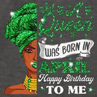 Queens Are Born In April Birthday Wo Vector Backpack