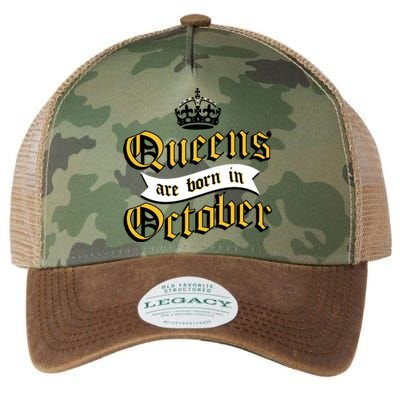 Queens Are Born In October Legacy Tie Dye Trucker Hat