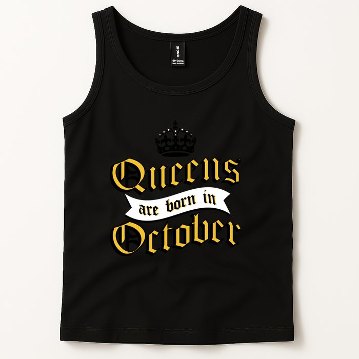 Queens Are Born In October Tank Top