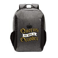 Queens Are Born In October Vector Backpack