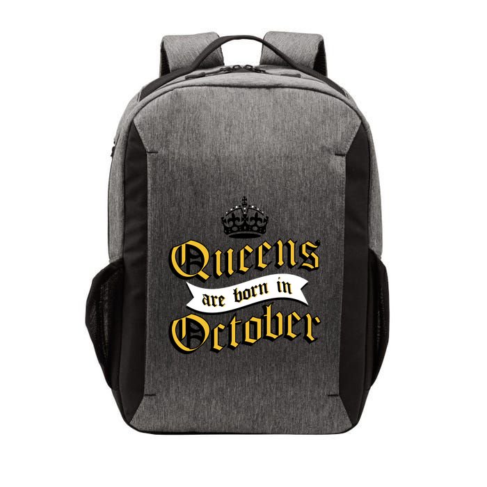 Queens Are Born In October Vector Backpack