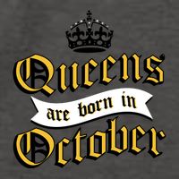 Queens Are Born In October Vector Backpack