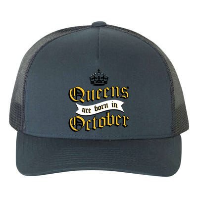 Queens Are Born In October Yupoong Adult 5-Panel Trucker Hat